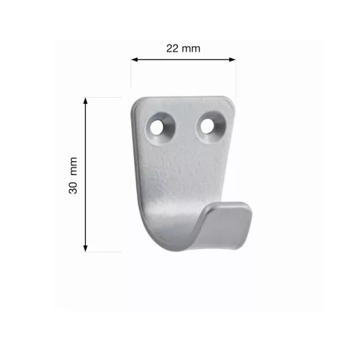 Kis kabáttartó matt króm