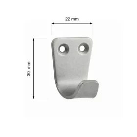 Kis kabáttartó matt nikkel