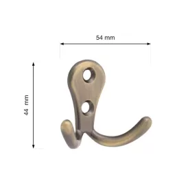 Romero II A kabáttartó bronz