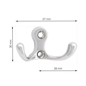 Romero II kabáttartó króm