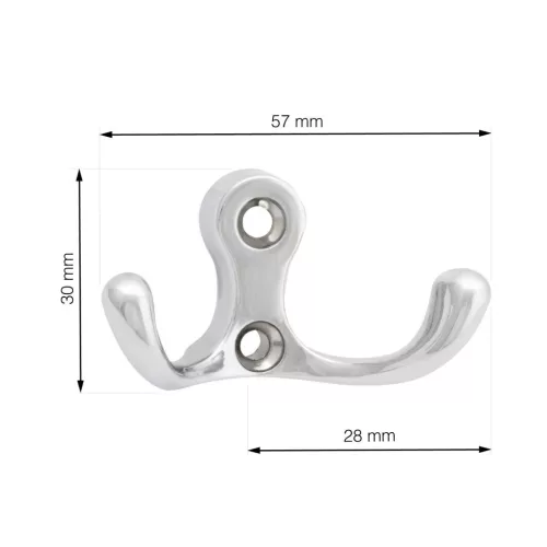 Romero II kabáttartó króm