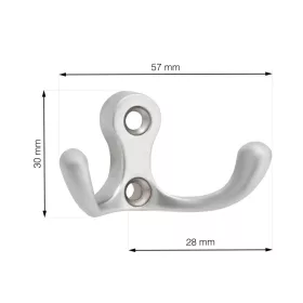 Romero II kabáttartó matt króm