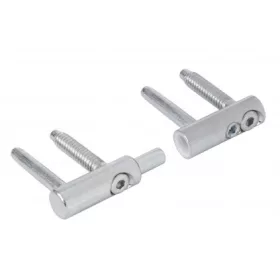   Állítható zsanér faajtókhoz 14 mm átmérőjű fehér horganyzott teherbírás 45 kg