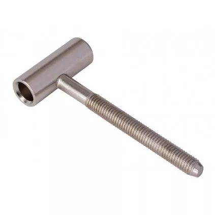 Ajtópánt 80/10 felső rész M8 tűzgátló ajtó nikkelezett