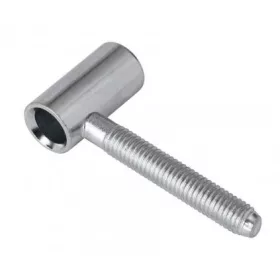   Ajtópánt 50/10 felső rész M8 magasság 30 mm fehér horganyzott