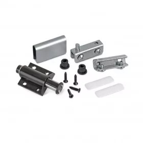 Komplett üvegajtó készlet zsanérok mágnes és kilincs