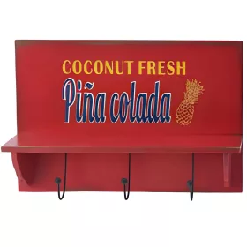 Kabáttartó polccal 340x200x55mm Piňa Colada piros