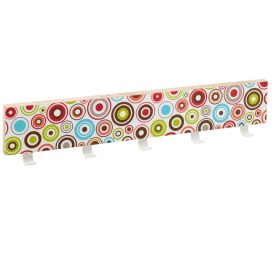 600x100 mm-es kabáttartó kör alakú 5 akasztóval