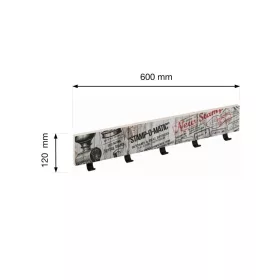 600x120 mm-es kabáttartó bélyegzők
