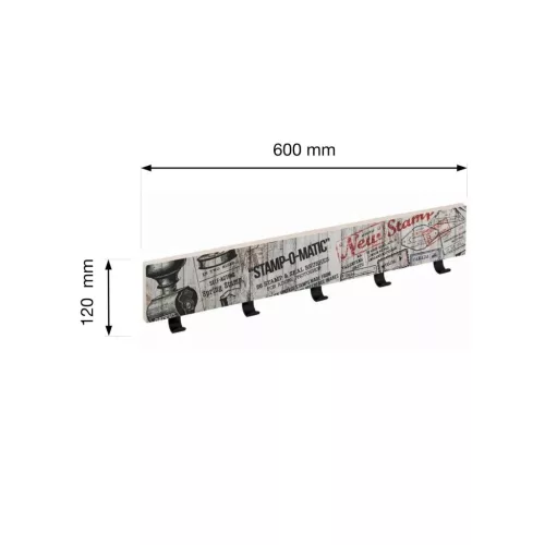600x120 mm-es kabáttartó bélyegzők
