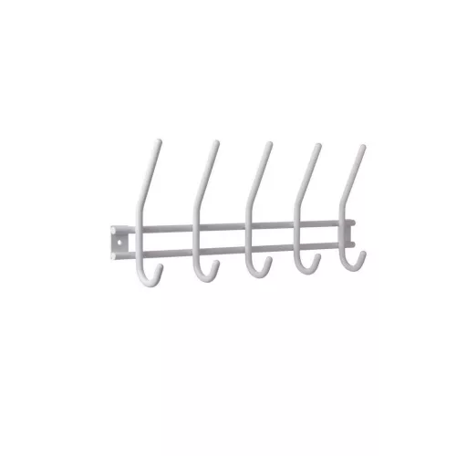 Ruhatartó 5 akasztóval fehér