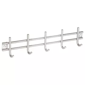 Ruhatartó 380x80 mm 5 akasztóval rozsdamentes acél