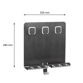 Kulcstartó szálcsiszolt nikkel 2. osztály