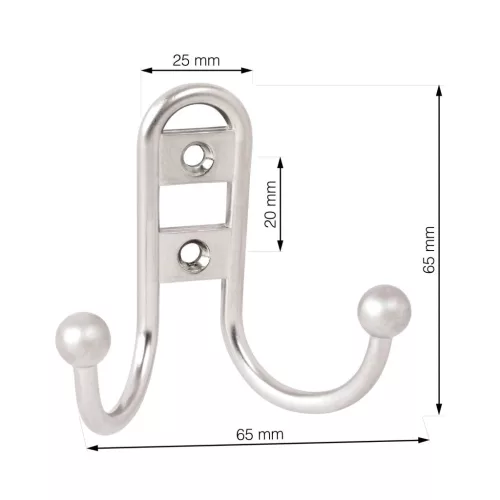 Lorex II kabáttartó matt nikkel