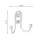 Lorex II kabáttartó matt króm