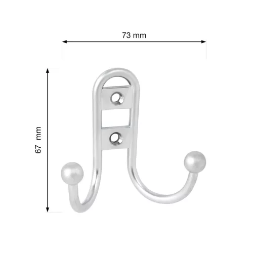 Lorex II kabáttartó matt króm