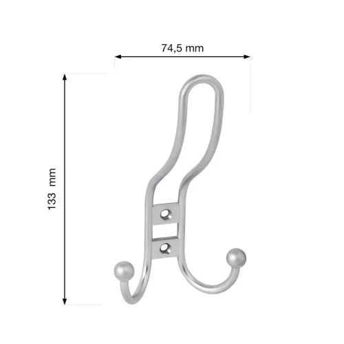 Lorex I kabátfogas matt króm