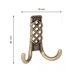 Borneo II kabáttartó antik sárgaréz