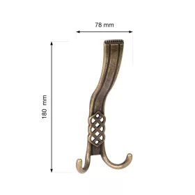 Borneo I kabáttartó antik sárgaréz