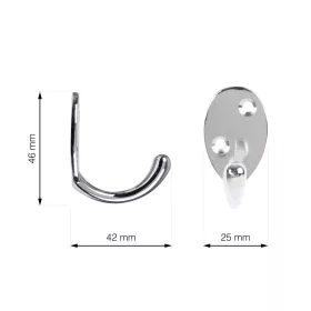 Polaris kabáttartó króm