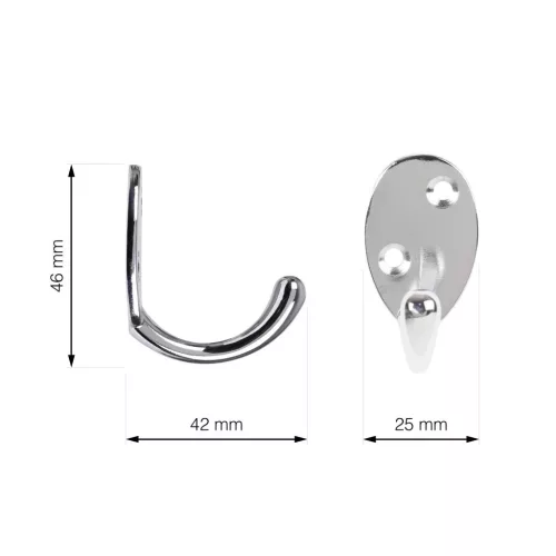 Polaris kabáttartó króm