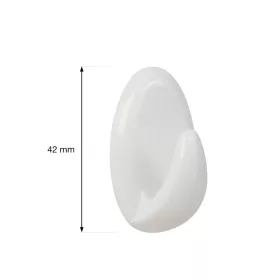 Öntapadós QF1 akasztó műanyag fehér