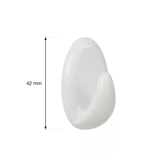 Öntapadós QF1 akasztó műanyag fehér