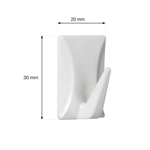 Öntapadós akasztó QF4 műanyag fehér