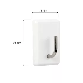 Öntapadós akasztó QF8 műanyag fehér