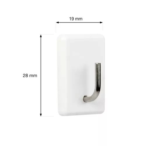 Öntapadós akasztó QF8 műanyag fehér