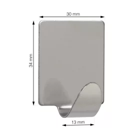 Öntapadós horog QF15 rozsdamentes acél