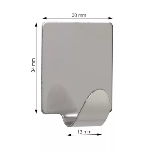 Öntapadós horog QF15 rozsdamentes acél