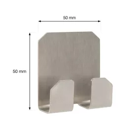 Öntapadós dupla akasztó QF20 rozsdamentes acél