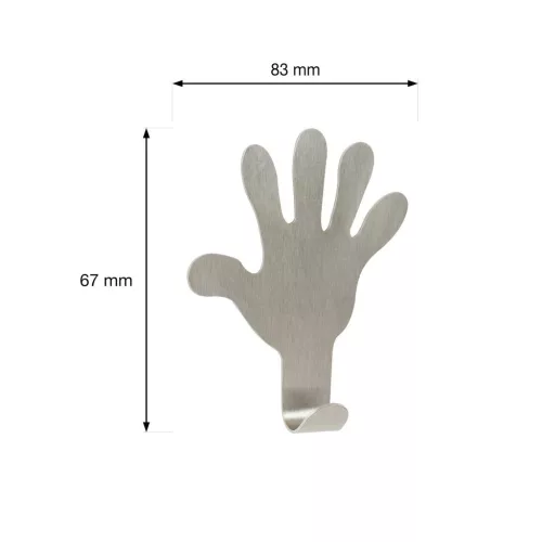 Öntapadós kézi kampó rozsdamentes acél