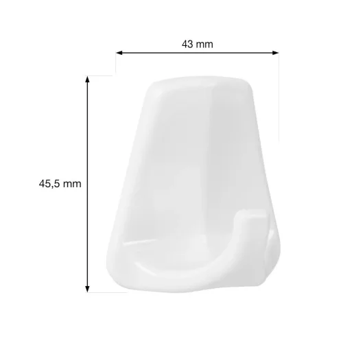 Öntapadós akasztó QF1207 műanyag fehér