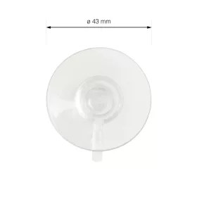 Tapadókorong 43 mm átmérőjű átlátszó