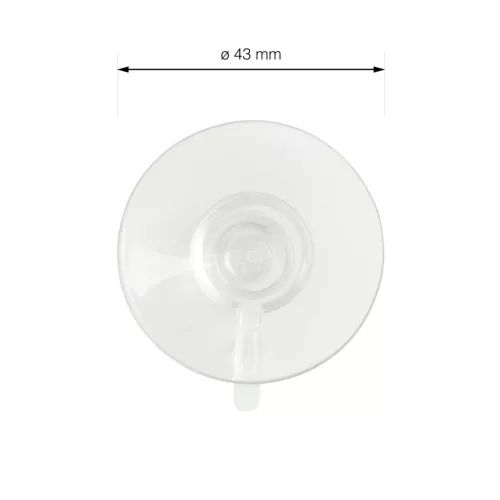 Tapadókorong 43 mm átmérőjű átlátszó