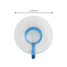 Tapadókorong 43 mm átmérőjű átlátszó kék