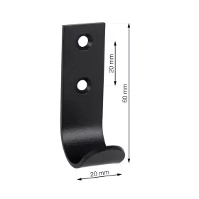 Ruhaakasztó A1 fém fekete