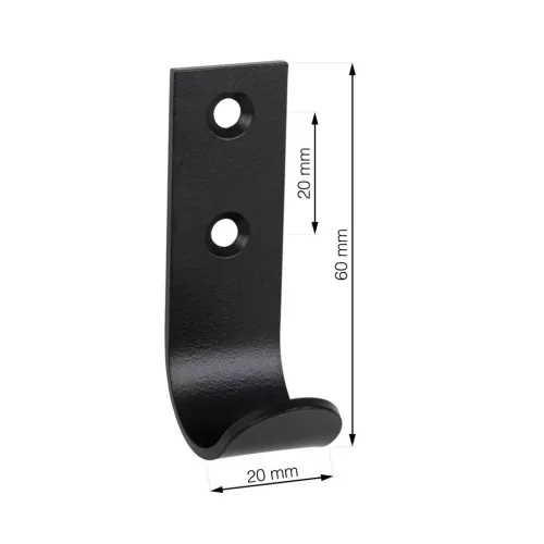 Ruhaakasztó A1 fém fekete