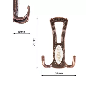 Fatih I kabáttartó antik réz/dísz
