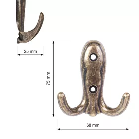 Addis kabáttartó antik sárgaréz