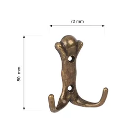 Berfi kabáttartó antik sárgaréz