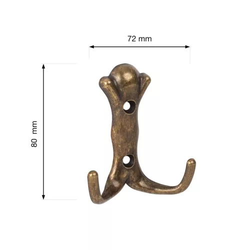 Berfi kabáttartó antik sárgaréz