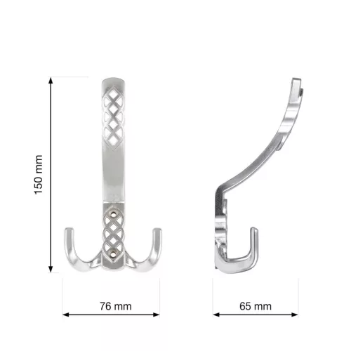 Santes I kabáttartó matt króm