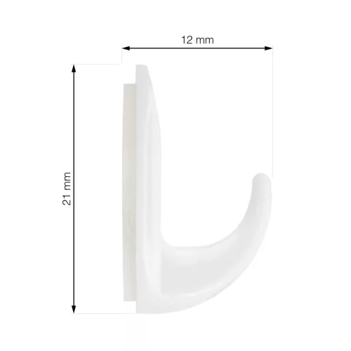 Öntapadós akasztó QF5 műanyag fehér