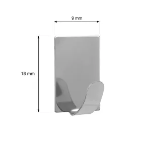 Öntapadós kampó QF16 rozsdamentes acél 2 db.