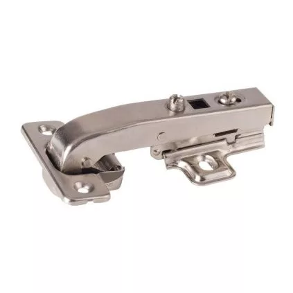 Csésze alakú zsanér 35 mm átmérőjű 90°-os szögű rögzítőelemes beépített csillapítással