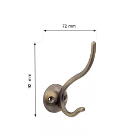 Gustav ruhaakasztó bronz 10 db.