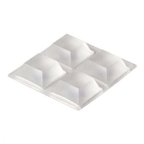 Lengéscsillapító 125x125x55mm öntapadós átlátszó 4 db.